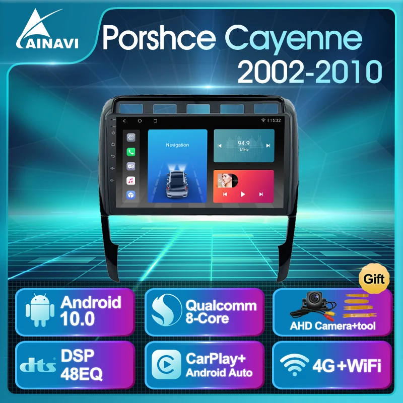 Автомобильный радиоприемник Android 10,0 Qualcomm QLED AI Voice для Porsche Cayenne 2002-2010, автомобильный стерео Мультимедийный Плеер, навигация DSP Carplay
Автомобильный радиоприемник Android 10,0 Qualcomm QLED AI Voice для Porsche Cayenne 2002-2010, автомобильный стерео Мультимедийный Плеер, навигация DSP Carplay