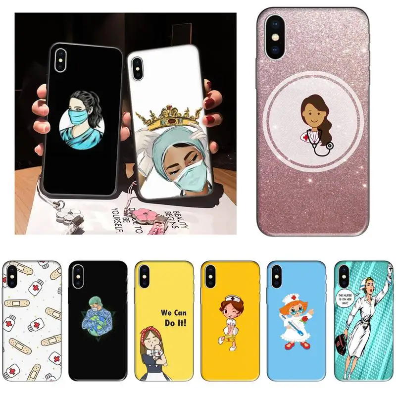 Чехол для телефона ZOROXU Медсестра Врач медика iPhone 12 Mini 11 Pro XS Max X XR 7 8 Plus мягкая
