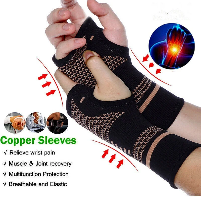 Pressure Gloves Copper Fiber High-elastic Protective Gloves Outdoor Sports Breathable Wristband Knitted Wristband Gloves Gloves
Pressure Gloves Copper Fiber High-elastic Protective Gloves Outdoor Sports Breathable Wristband Knitted Wristband Gloves Gloves