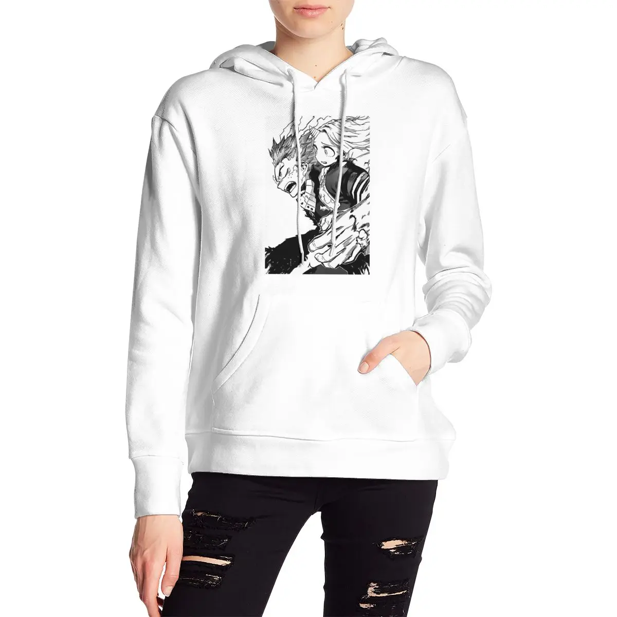 Anime Comic Graphic Print sweater 90s Women Crop Top My Hero hoodie Tops Streetwear
Anime Comic Graphic Print sweater 90s Women Crop Top My Hero hoodie Tops Streetwear