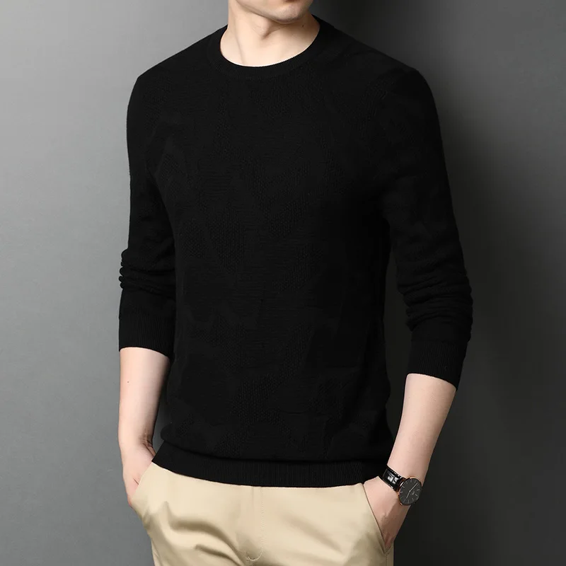 2021 new autumn black round neck solid color sweater men long-sleeved sweaters trend slim handsome bottoming shirt 1620-343
2021 new autumn black round neck solid color sweater men long-sleeved sweaters trend slim handsome bottoming shirt 1620-343