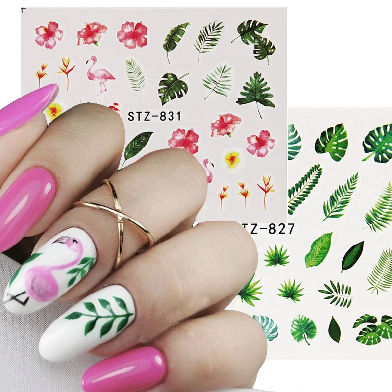 19 Designs Nail Stickers Green Leaf Flowers Cactus DIY Summer Nails Decals Nail Art Decorations Wraps Flakes Sliders Manicure
19 Designs Nail Stickers Green Leaf Flowers Cactus DIY Summer Nails Decals Nail Art Decorations Wraps Flakes Sliders Manicure