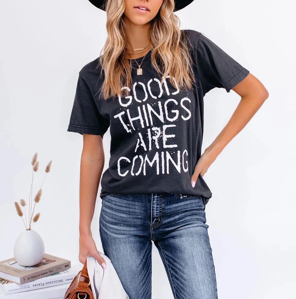 Футболка женская с круглым вырезом, Модный повседневный Свободный Топ с буквенным принтом, с коротким рукавом, в стиле пэчворк, лето 
Футболка женская с круглым вырезом, Модный повседневный Свободный Топ с буквенным принтом, с коротким рукавом, в стиле пэчворк, лето