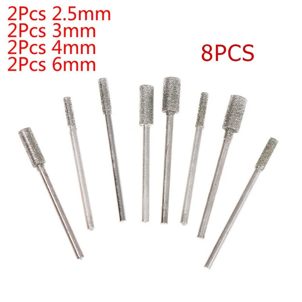 8Pcs Diamond Cutting Grinding Head Mounted Points Bit 2.35mm Shank Jade Stone Carving Polishing Rotary Tool Fast Shipping
8Pcs Diamond Cutting Grinding Head Mounted Points Bit 2.35mm Shank Jade Stone Carving Polishing Rotary Tool Fast Shipping