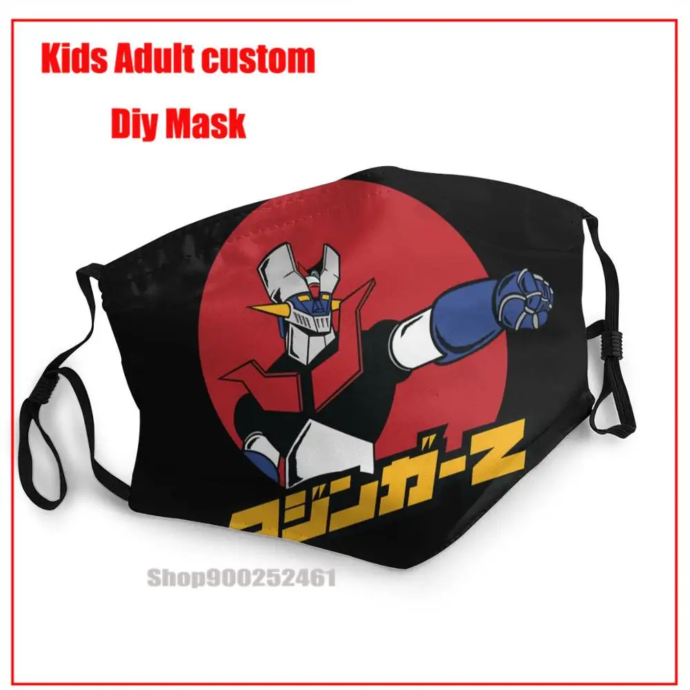 Anime Mazinger Z DIY face mask fashion washable reusable face mask adult mask pm2.5 funny pattem print grimace ghost face mask
Anime Mazinger Z DIY face mask fashion washable reusable face mask adult mask pm2.5 funny pattem print grimace ghost face mask