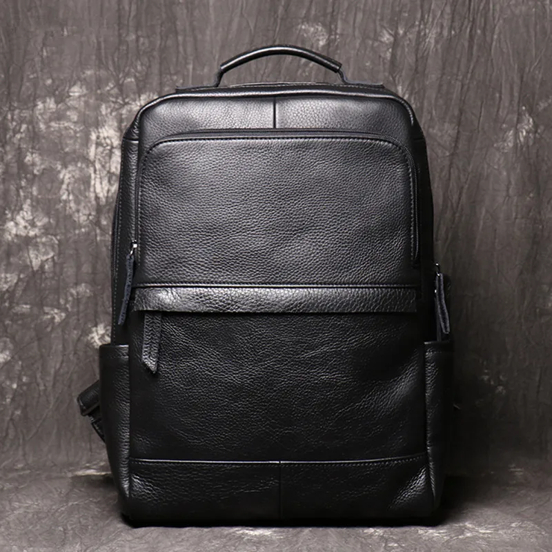 Vintage Cowhide Leather Men backpack large capacity computer bag soft black leather travel backpacks schoolbags 2020 new
Vintage Cowhide Leather Men backpack large capacity computer bag soft black leather travel backpacks schoolbags 2020 new