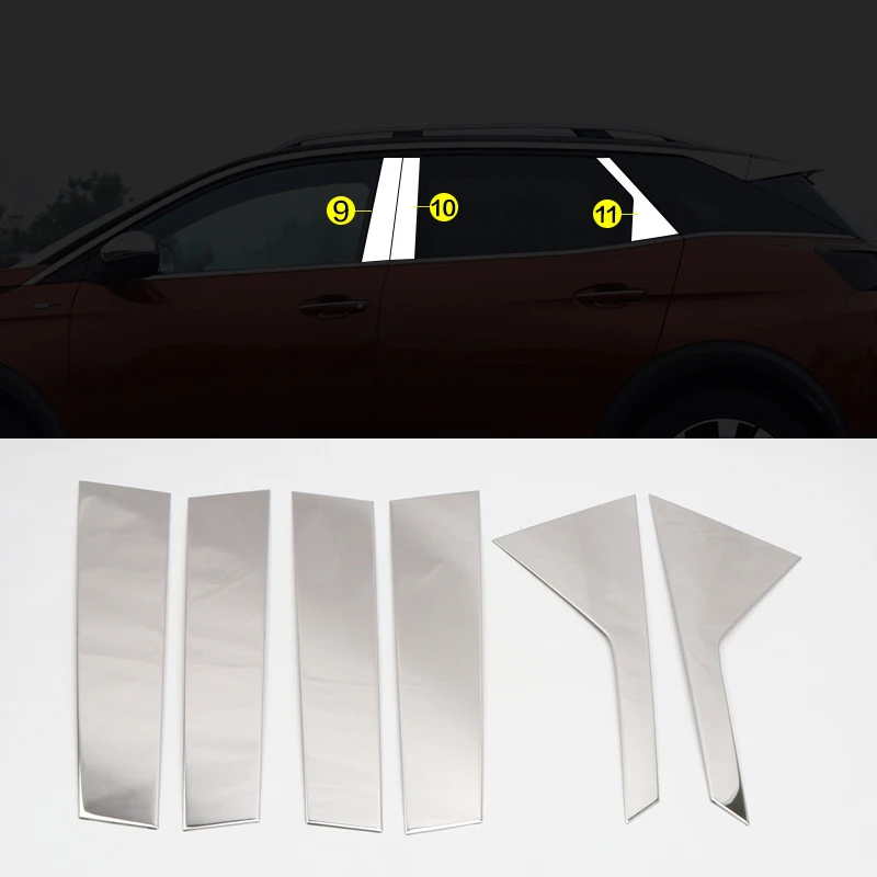 Car Products Fit for Peugeot 3008 2017-2020 Accessories Window Sill Middle Pillar Decorative Stickers Cover 4pcs Exterior Parts
Car Products Fit for Peugeot 3008 2017-2020 Accessories Window Sill Middle Pillar Decorative Stickers Cover 4pcs Exterior Parts