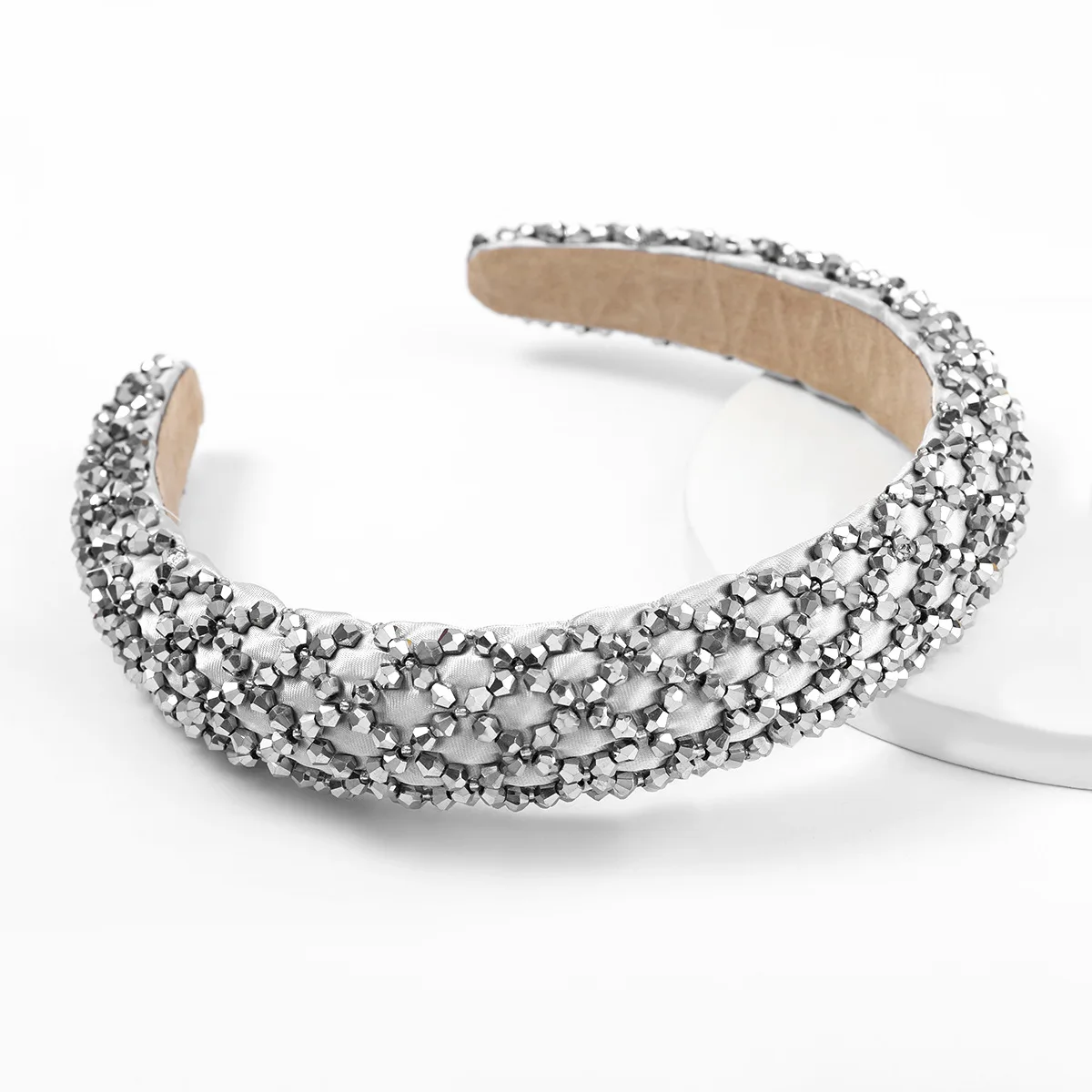 Exquisite Baroque Full Color Rhinestone Headband for Woman Elegant Padded Gray Crystal Wide Hairband Bridal Wedding Headpieces
Exquisite Baroque Full Color Rhinestone Headband for Woman Elegant Padded Gray Crystal Wide Hairband Bridal Wedding Headpieces