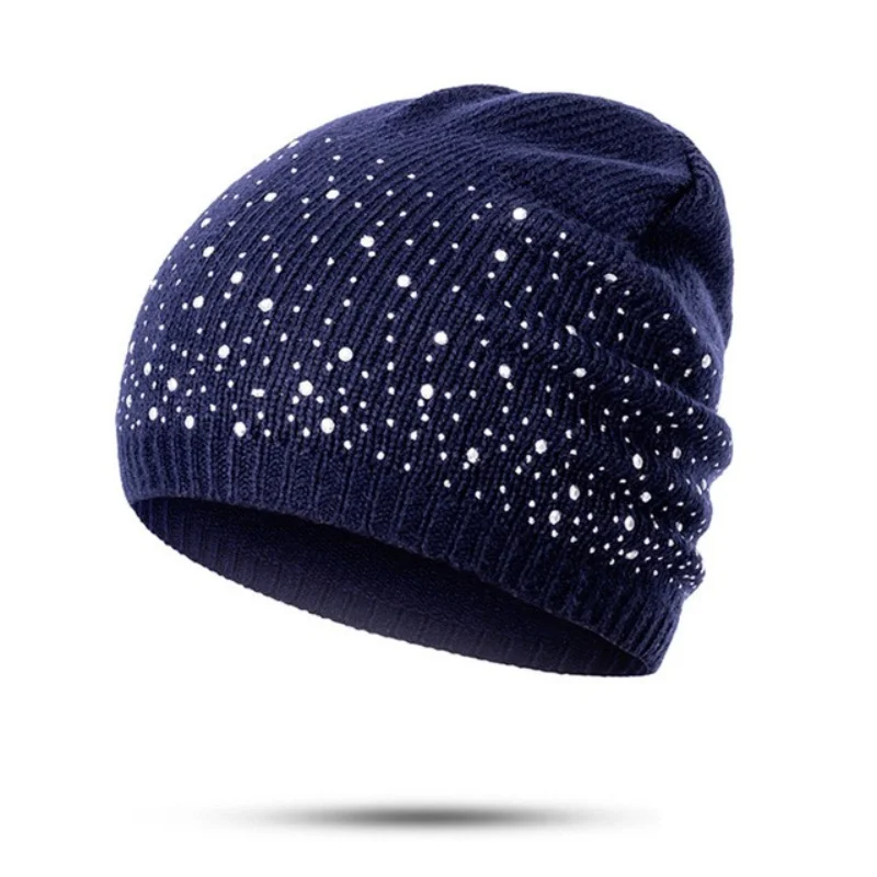 New style ladies multicolor point drill knit hat autumn and winter knitted hat warm woolen hat
New style ladies multicolor point drill knit hat autumn and winter knitted hat warm woolen hat