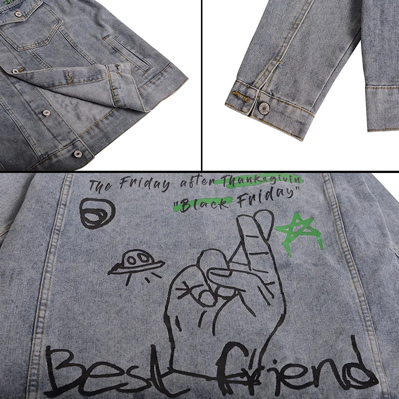 GTDOM Men Hip Hop Streetwear Denim Bomber Jackets Ripped Graffiti Letter Print Denim Jean Jacket Coat 2021 Harajuku Jacket Coats
GTDOM Men Hip Hop Streetwear Denim Bomber Jackets Ripped Graffiti Letter Print Denim Jean Jacket Coat 2021 Harajuku Jacket Coats
