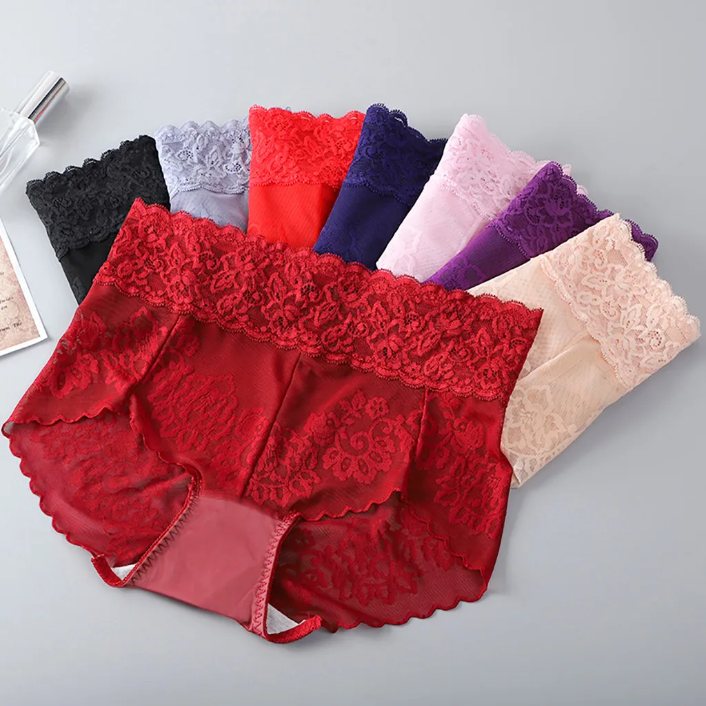 Sexy Lingerie Women's Underwear Sexy Lace Panties Transparent Mesh Underpant High Waist Breifs Breathable Cotton Crotch Knickers
Sexy Lingerie Women's Underwear Sexy Lace Panties Transparent Mesh Underpant High Waist Breifs Breathable Cotton Crotch Knickers