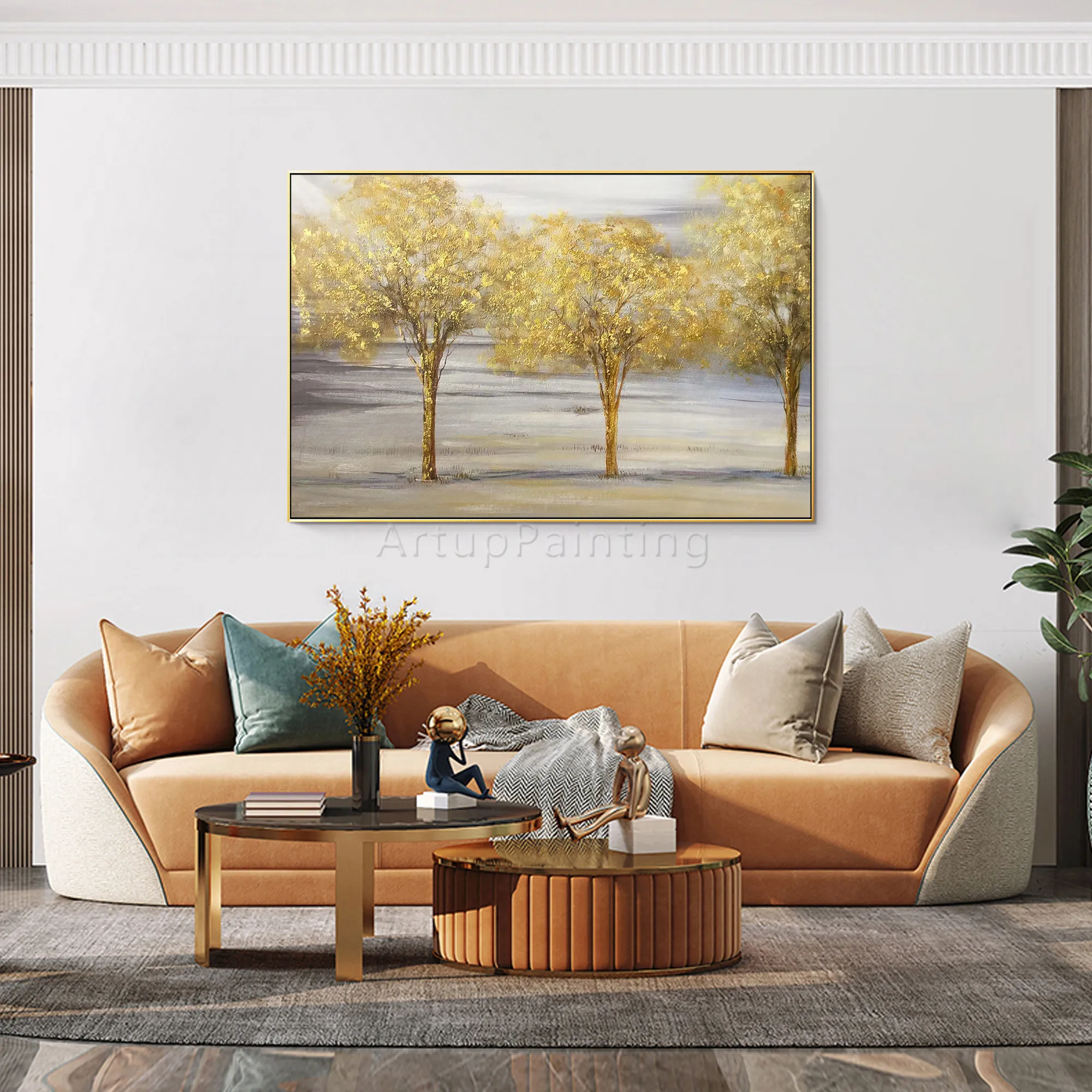 No Framed Hand Painted Gold Leaf Tree Painting Abstract Landscape Original Large Wall Art Acrylic Heavy Texture Painting Living
No Framed Hand Painted Gold Leaf Tree Painting Abstract Landscape Original Large Wall Art Acrylic Heavy Texture Painting Living