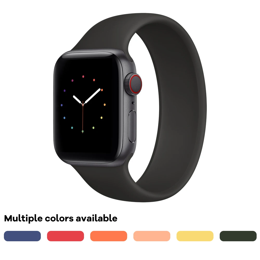 Compatible With Apple Watch 38 mm 40 mm 42 mm 44 mm Sports Elastic Silicone iWatch Series Replacement Wrist Strap 6 5 4 3 2 1 SE
Compatible With Apple Watch 38 mm 40 mm 42 mm 44 mm Sports Elastic Silicone iWatch Series Replacement Wrist Strap 6 5 4 3 2 1 SE