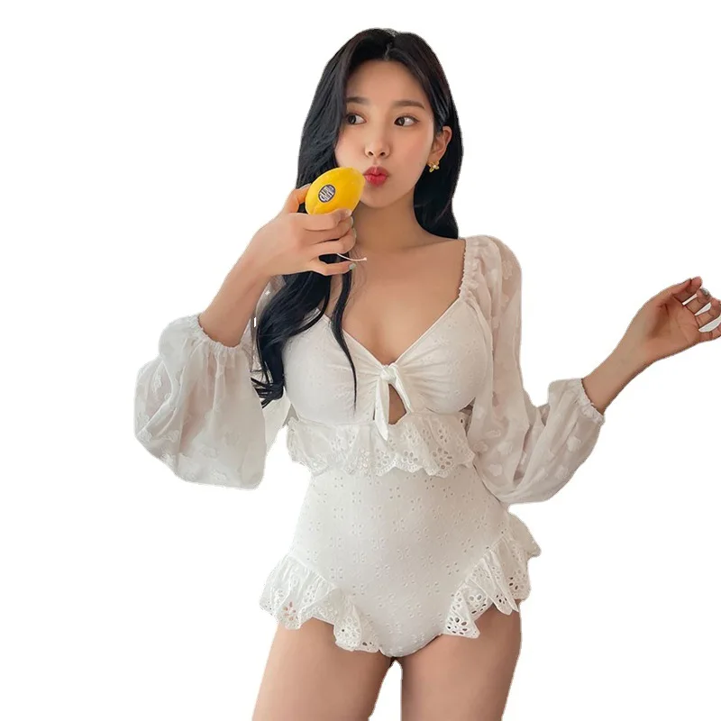 Women Swimsuit One Piece Bodysuit Large Size Sexy Swimwear Summer New Long Sleeve Lace Bikini Print Polyester Push Up 2021 Retro
Women Swimsuit One Piece Bodysuit Large Size Sexy Swimwear Summer New Long Sleeve Lace Bikini Print Polyester Push Up 2021 Retro