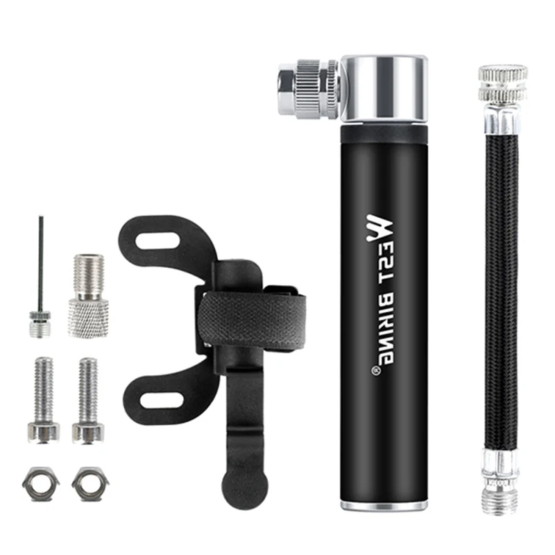 Mini Portable High Pressure Bicycle Aluminum Alloy Pump Basketball Soccer Inflator Cycling Equipment With Label Silver Bike Tool
Mini Portable High Pressure Bicycle Aluminum Alloy Pump Basketball Soccer Inflator Cycling Equipment With Label Silver Bike Tool