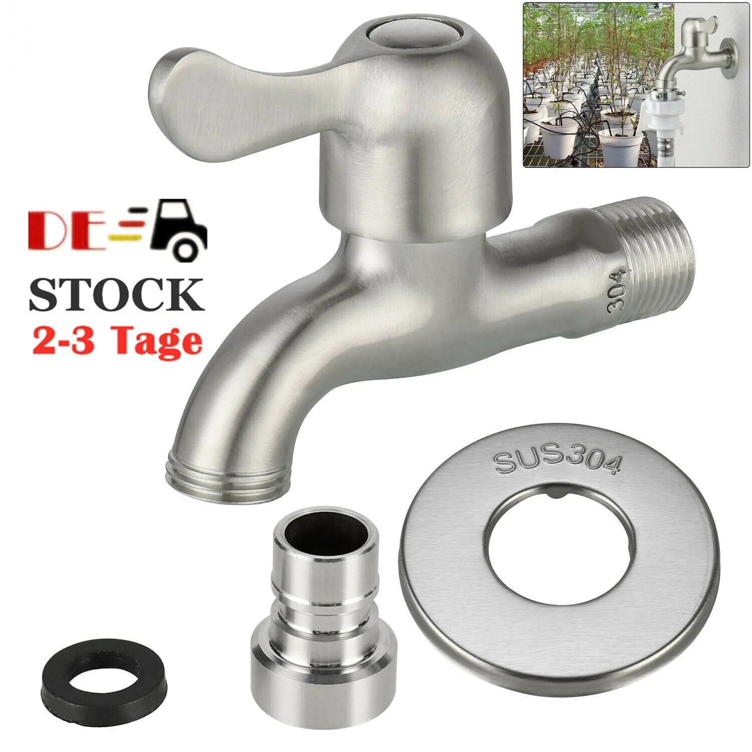 Faucet 304 Stainless Steel Faucet Washing Machine Faucet Antifreeze 4 Points Copper Spool Quick Opening Mop Pool Single Cold
Faucet 304 Stainless Steel Faucet Washing Machine Faucet Antifreeze 4 Points Copper Spool Quick Opening Mop Pool Single Cold
