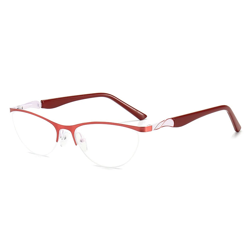 Elbru Anti-blue Ray Cat Eye Plain Glasses Metal Lady Fashion Two-color Glasses Frame Spring Leg Half Frame Spectacles Unisex
Elbru Anti-blue Ray Cat Eye Plain Glasses Metal Lady Fashion Two-color Glasses Frame Spring Leg Half Frame Spectacles Unisex