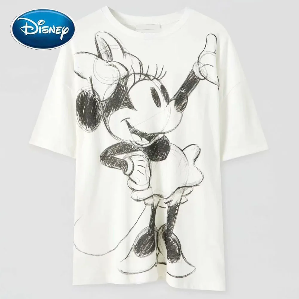 Disney шикарные модные комплекты одежды с изображением Минни Маус Повседневная Женская футболка с о-образным вырезом, пуловер с короткими рук...
Disney шикарные модные комплекты одежды с изображением Минни Маус Повседневная Женская футболка с о-образным вырезом, пуловер с короткими рук...