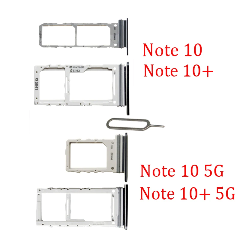 Лоток для SIM-карты для Samsung Note 10 Plus 10 +, оригинальный новый лоток для SIM-карты, держатель для карт Micro SD для Galaxy Note 10 + 10
Лоток для SIM-карты для Samsung Note 10 Plus 10 +, оригинальный новый лоток для SIM-карты, держатель для карт Micro SD для Galaxy Note 10 + 10