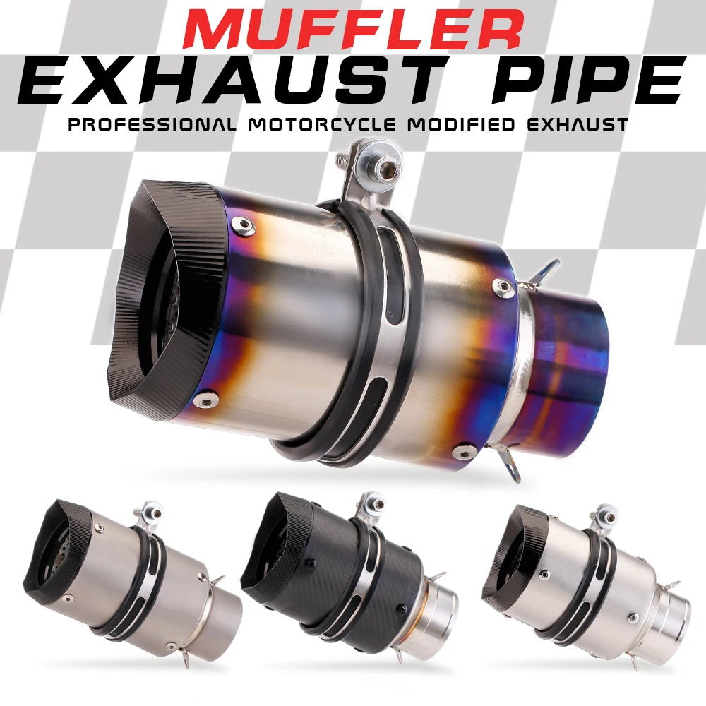 Universal motorcycle exhaust muffler 51mm exhaust with stickers for R6 mt09 ninja400 Z250 z900 z1000 gsxr600 r3 S1000rr r1
Universal motorcycle exhaust muffler 51mm exhaust with stickers for R6 mt09 ninja400 Z250 z900 z1000 gsxr600 r3 S1000rr r1