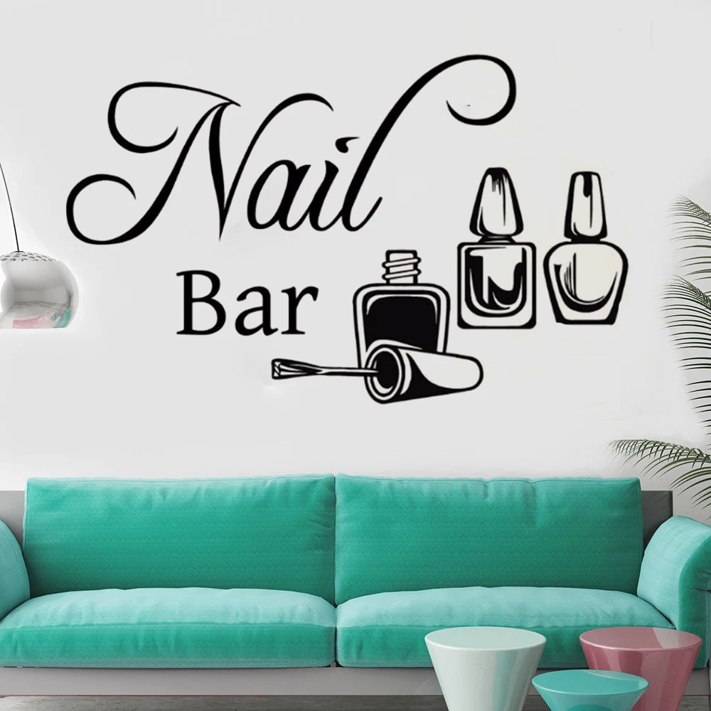 Nail Bar Wall Sticker Manicure Vinyl Wall Decal Nails Beauty Art Wall Stickers Vinyl Removable FK-95
Nail Bar Wall Sticker Manicure Vinyl Wall Decal Nails Beauty Art Wall Stickers Vinyl Removable FK-95