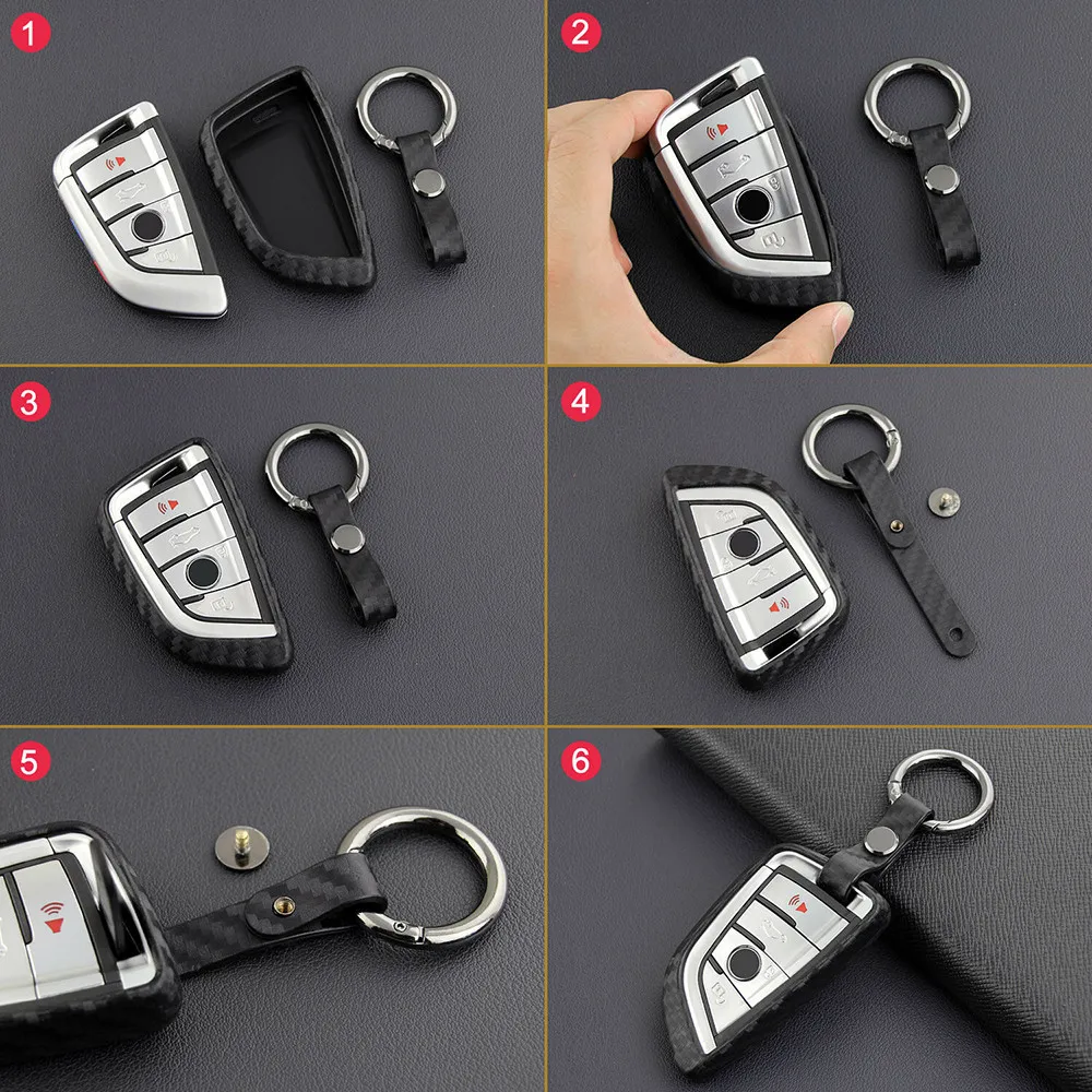 For New BMW Accessories Carbon Fiber Car Key Case Fob Cover Holder Shell Carbon Fiber Look Texture 1 X Key Case 1 X Key Chain
For New BMW Accessories Carbon Fiber Car Key Case Fob Cover Holder Shell Carbon Fiber Look Texture 1 X Key Case 1 X Key Chain