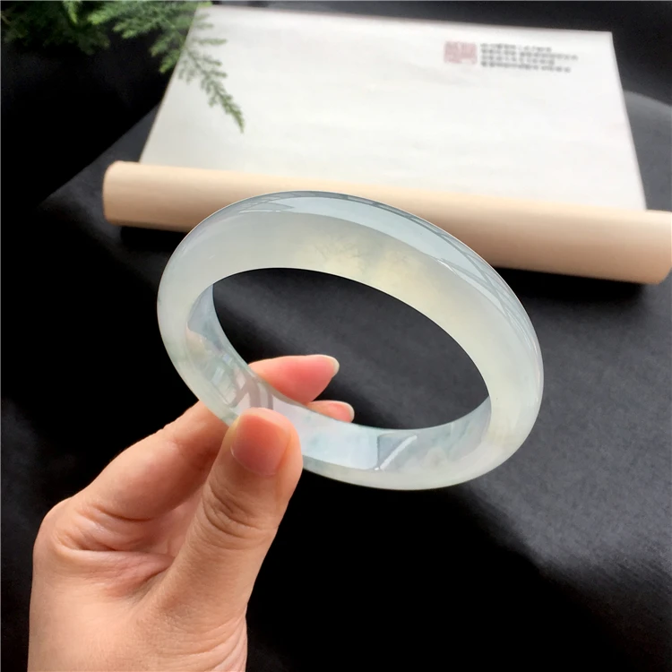 Free Certificate Natural Burmese Jadeite 54-64mm Light Color Bracelet Elegant Princess Jewelry Best Gift Present
Free Certificate Natural Burmese Jadeite 54-64mm Light Color Bracelet Elegant Princess Jewelry Best Gift Present