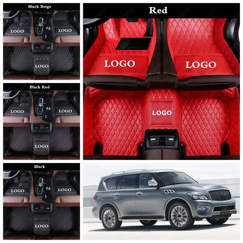Коврики автомобильные кожаные для INFINITI QX30 QX50 QX56 QX60 QX70 QX80 ESQ FX35 EX35 JX35 Q50 Q50L Q60 Q70L M35 G37