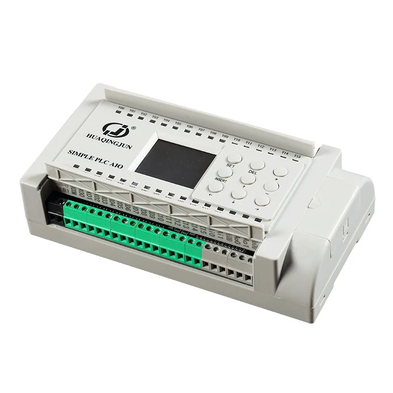 Huaqingjun 16 входов 8 выходов релейный выход PLC с RS485 Modbus RTU Легко программируемый для