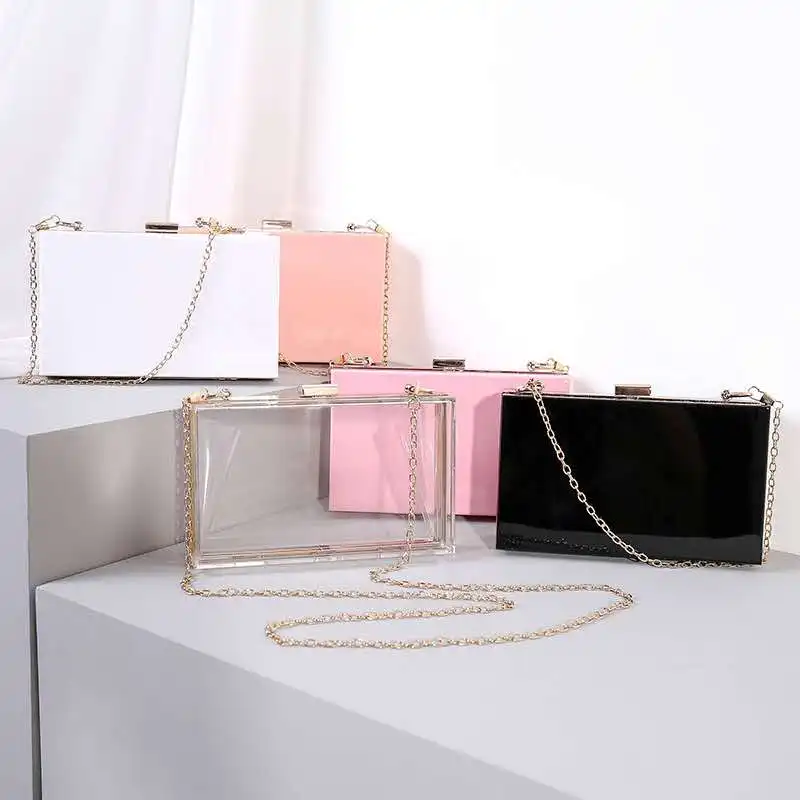 New Acrylic Transparent Women Clutch Bag Chain Luxury Brand Women Messenger Bag Evening Bag Handbag Chain Shoulder Bag
New Acrylic Transparent Women Clutch Bag Chain Luxury Brand Women Messenger Bag Evening Bag Handbag Chain Shoulder Bag