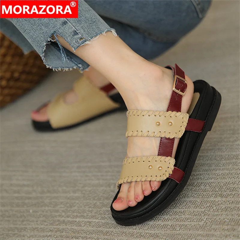 MORAZORA/2021 Новое поступление Босоножки в римском стиле; Женская обувь на плоской подошве с Одежда высшего качества обувь из натуральной кожи; У...
MORAZORA/2021 Новое поступление Босоножки в римском стиле; Женская обувь на плоской подошве с Одежда высшего качества обувь из натуральной кожи; У...