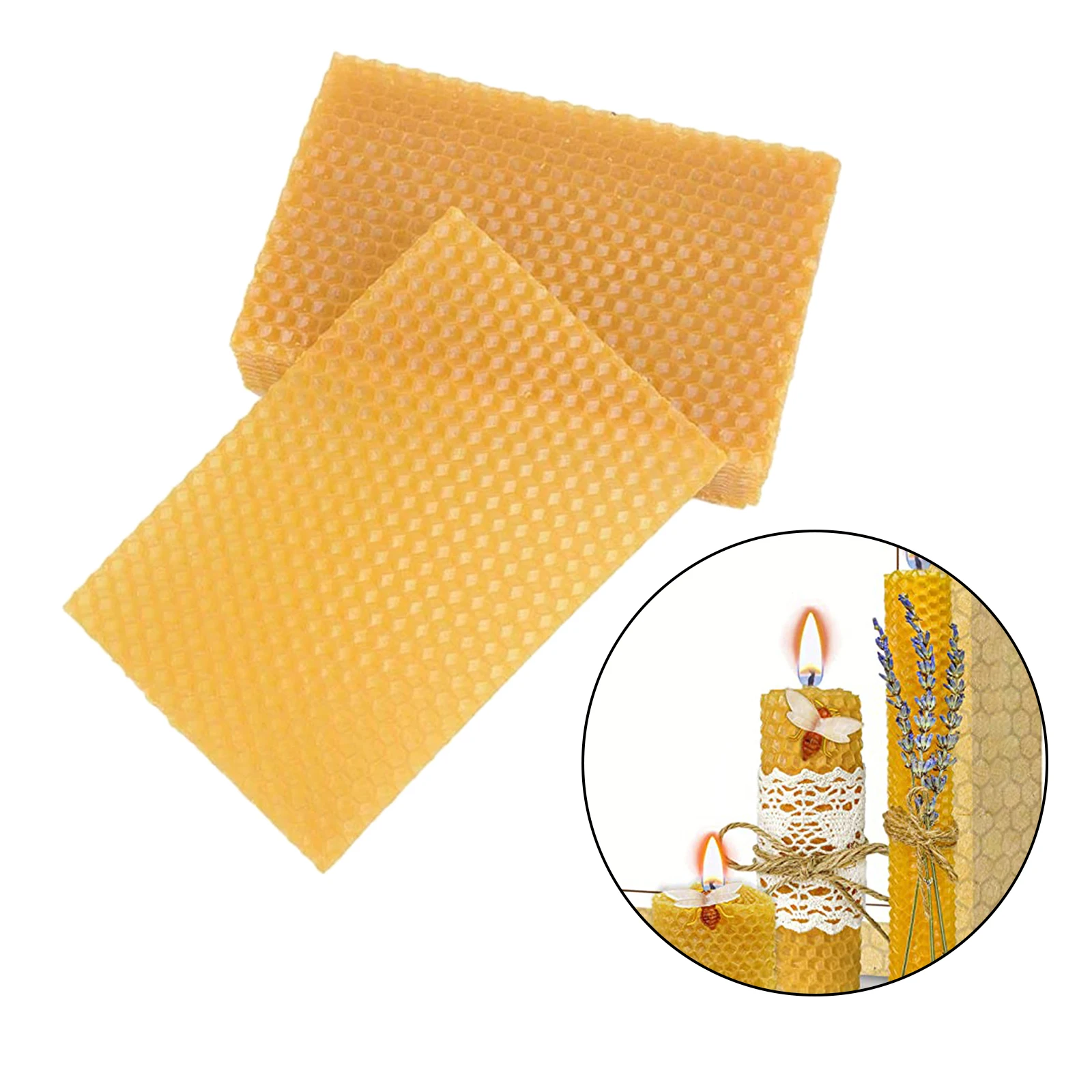 10Pcs Beeswax Sheets Candle Making Craft DIY Kits, Honey Candles Maker Full Bees Wax Honeycomb, Beekeeping Foundation Sheets
10Pcs Beeswax Sheets Candle Making Craft DIY Kits, Honey Candles Maker Full Bees Wax Honeycomb, Beekeeping Foundation Sheets
