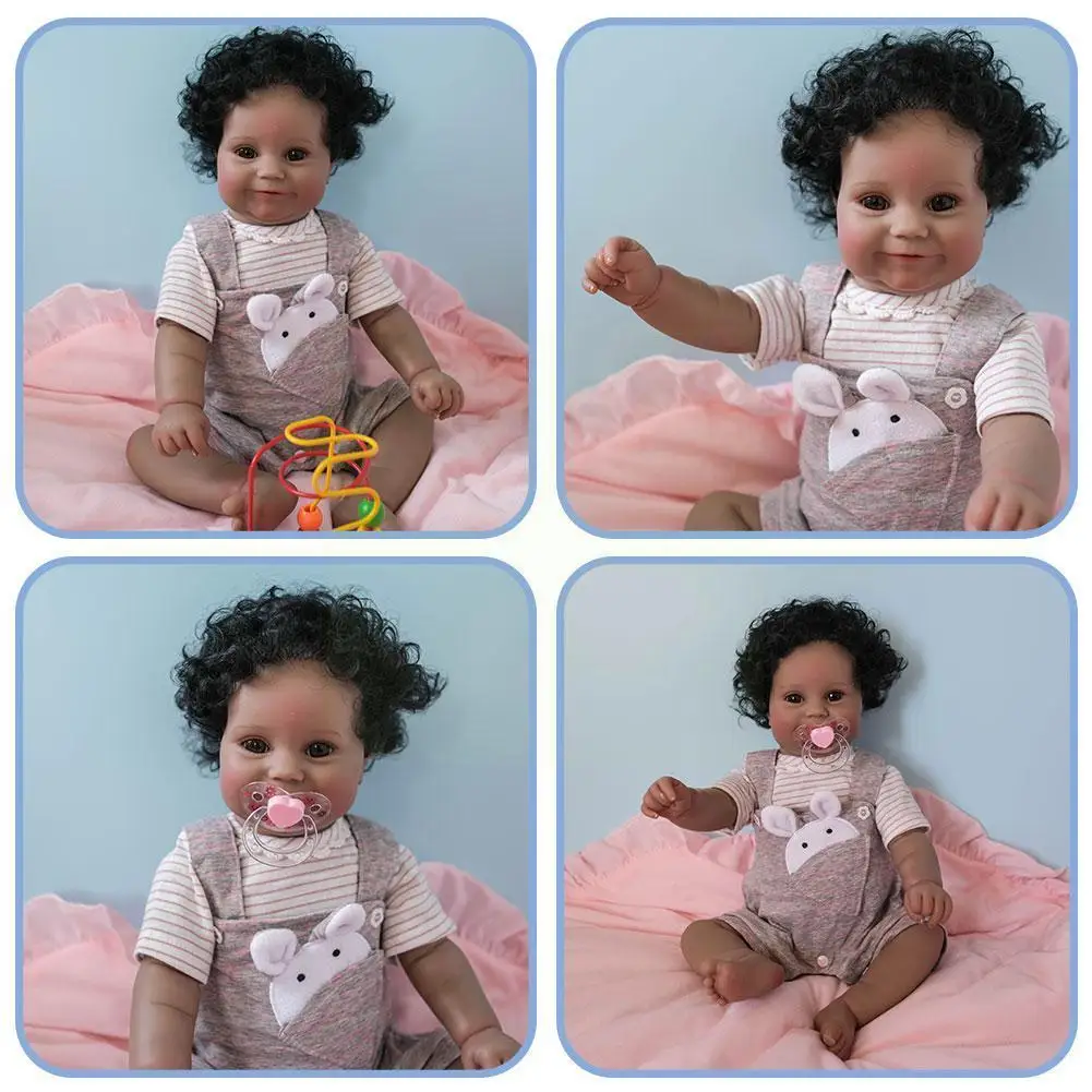 50CM Reborn Dolls Baby Lifelike Girl Baby Soft Touches Painting Dolls Body With Black Hand-Detailed Skin Silicone Full Brow W2C0
50CM Reborn Dolls Baby Lifelike Girl Baby Soft Touches Painting Dolls Body With Black Hand-Detailed Skin Silicone Full Brow W2C0