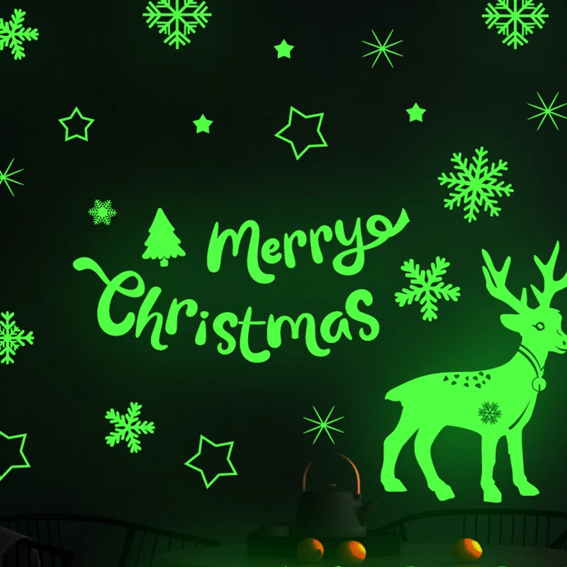 Christmas Luminous Decal Santa Elk Claus Snowflake Stickers Winter Wall Decals for Kids Room Christmas Window Decorations 2021
Christmas Luminous Decal Santa Elk Claus Snowflake Stickers Winter Wall Decals for Kids Room Christmas Window Decorations 2021