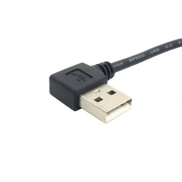 Левый Угловой USB 2 0 A папа левый угловой B 90 градусов Принтер Сканер кабель 20