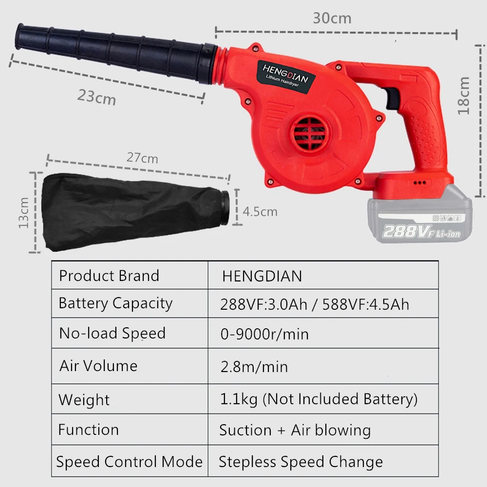 Computer Dust Collector Blower Wireless Power Tool Large-capacity Makita Lithium Battery Cleaning Street Workbench Dust Etc
Computer Dust Collector Blower Wireless Power Tool Large-capacity Makita Lithium Battery Cleaning Street Workbench Dust Etc