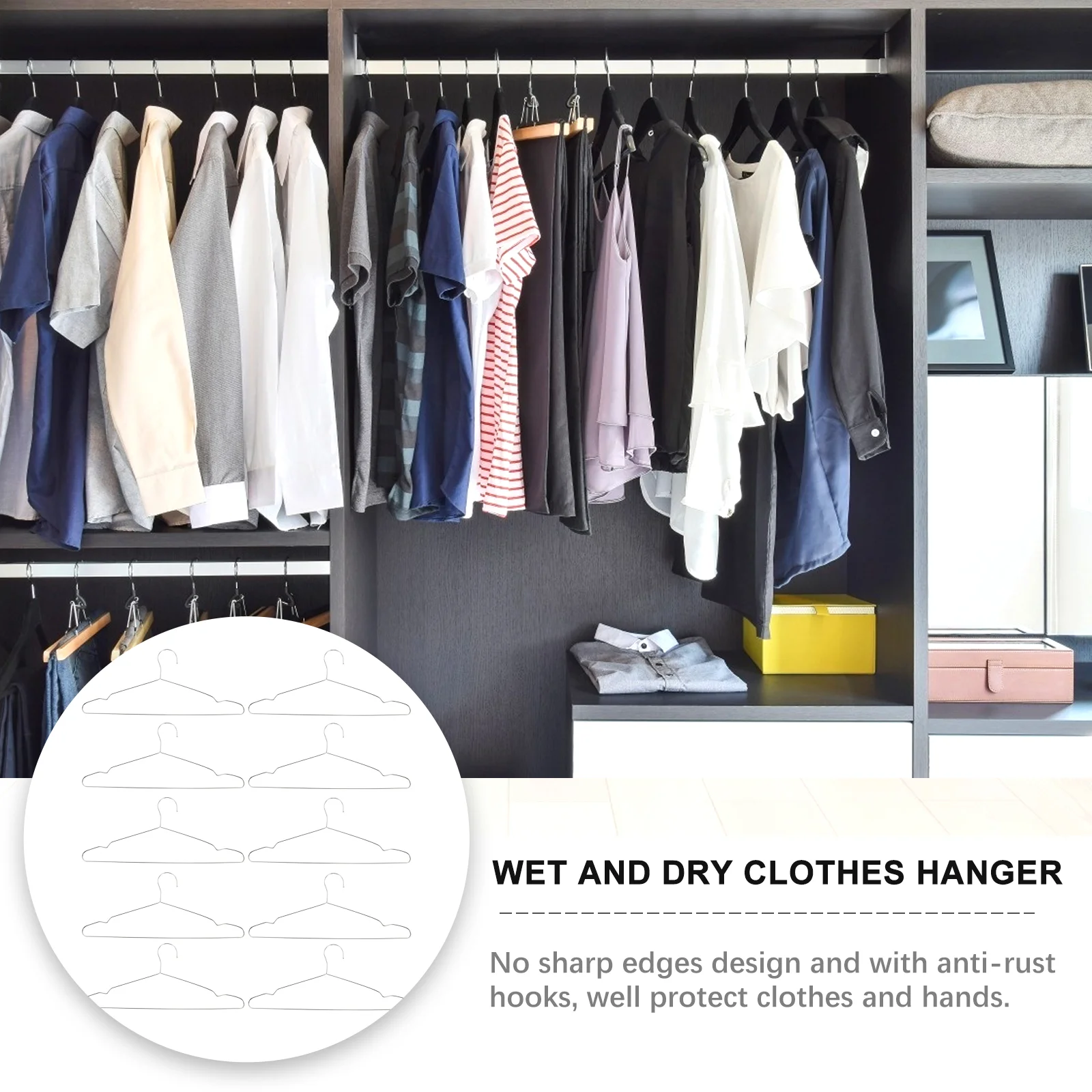 10 шт., вешалки из нержавеющей стали для одежды
10 шт., вешалки из нержавеющей стали для одежды