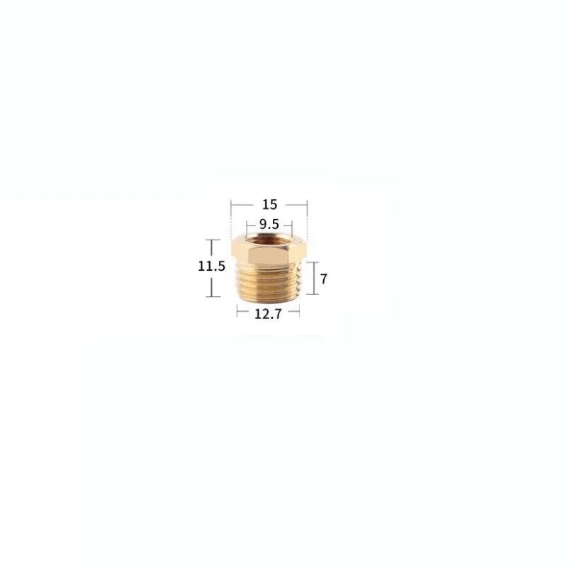 1/8 "Female to 1/4" Male BSP резьба Пневматическая латунная втулка ядро штуцер трубы