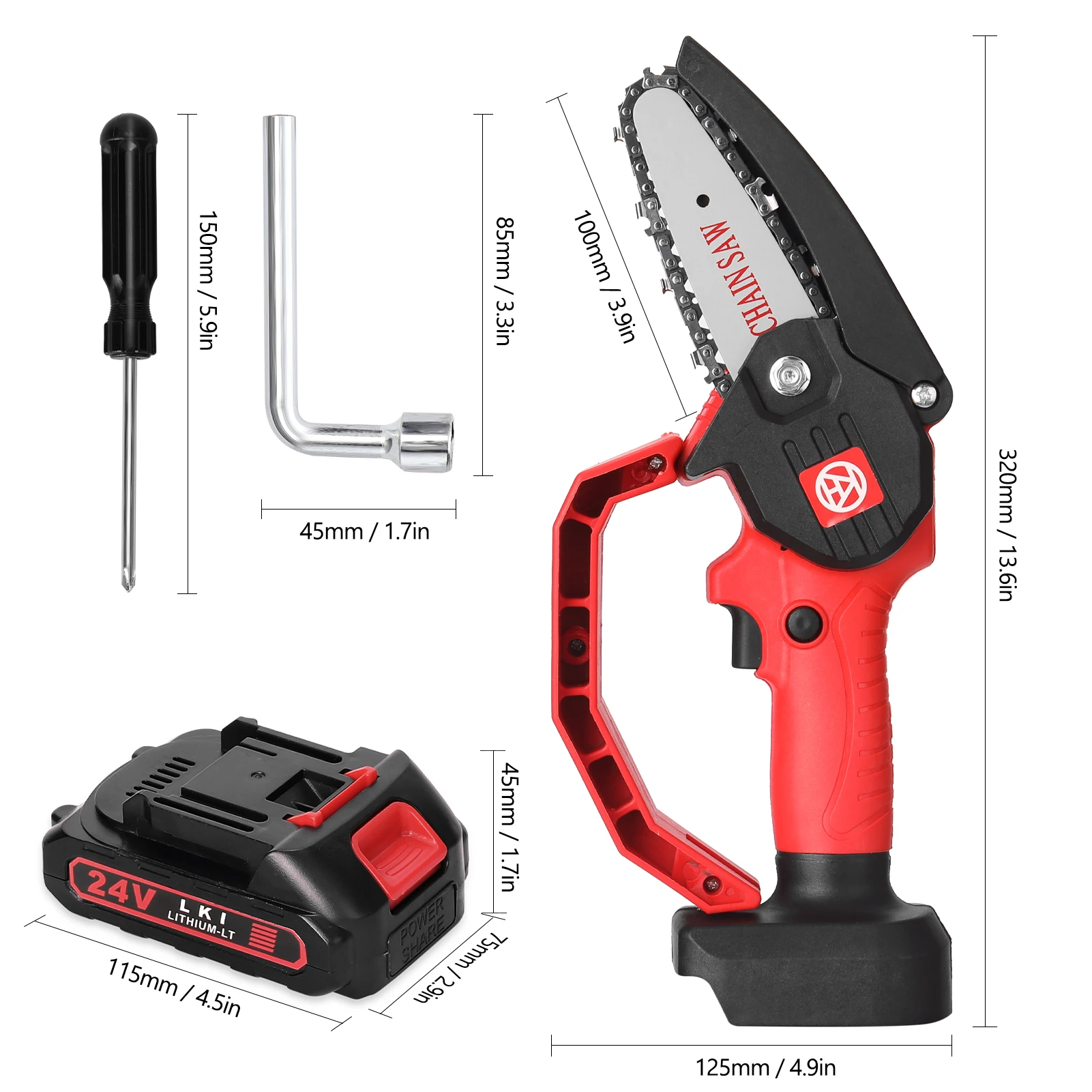 Reciprocating Saws Outdoor Saber Saws Portable Cordless Electric Chainsaw with Rechargeable Lithium Battery Brush Motor 
Reciprocating Saws Outdoor Saber Saws Portable Cordless Electric Chainsaw with Rechargeable Lithium Battery Brush Motor