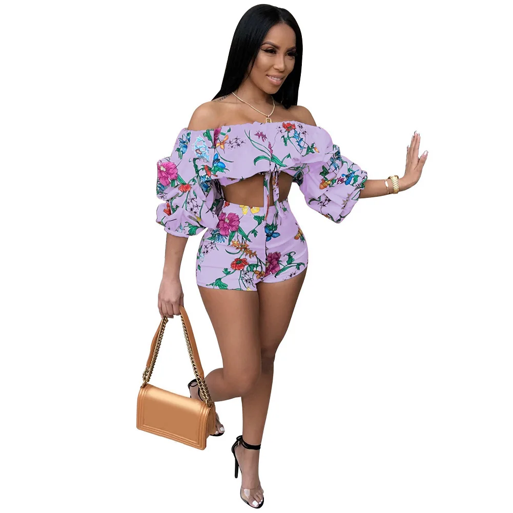 Сексуальный элегантный пляжный костюм с цветочным узором летний женский для