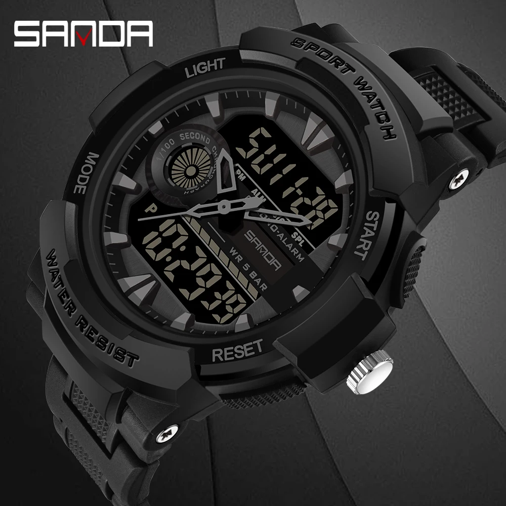 SANDA Military Watch For Men 50M Waterproof Clocks Luminous Hands Digital Wristwatches Multifunctional Chronograph Sport Watches
SANDA Military Watch For Men 50M Waterproof Clocks Luminous Hands Digital Wristwatches Multifunctional Chronograph Sport Watches