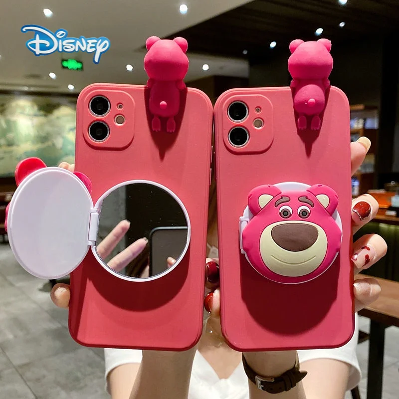 Disney Lotso 3D Cartoon Mobile Phone Case with Holder Makeup Mirror for iPhone 13 13pro 13mini 13pro max Plus Cute phone Shell 
Disney Lotso 3D Cartoon Mobile Phone Case with Holder Makeup Mirror for iPhone 13 13pro 13mini 13pro max Plus Cute phone Shell