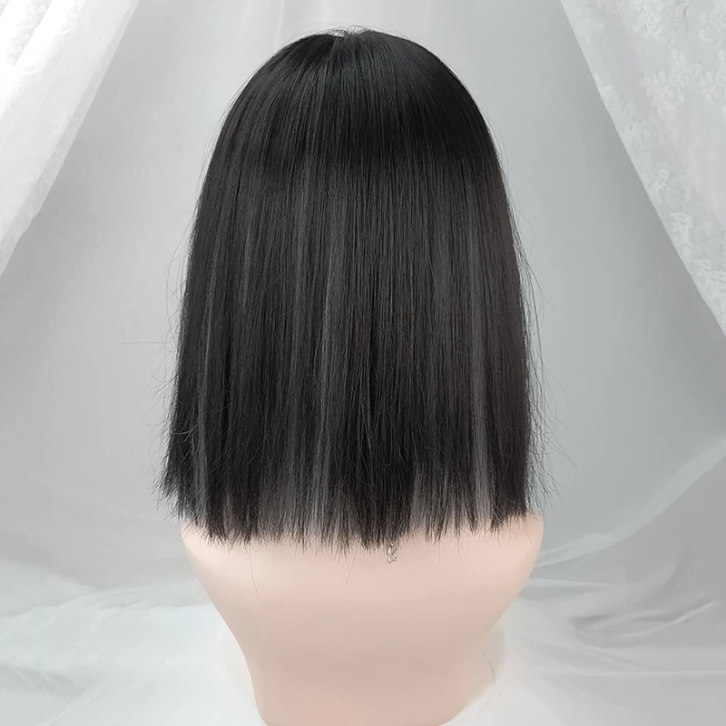 GAKA Short Straight Hair Hanging Ears Dyeing Bob Synthetic Wigs with Bangs Natural Black Shoulder Length New Style for Women Cos
GAKA Short Straight Hair Hanging Ears Dyeing Bob Synthetic Wigs with Bangs Natural Black Shoulder Length New Style for Women Cos