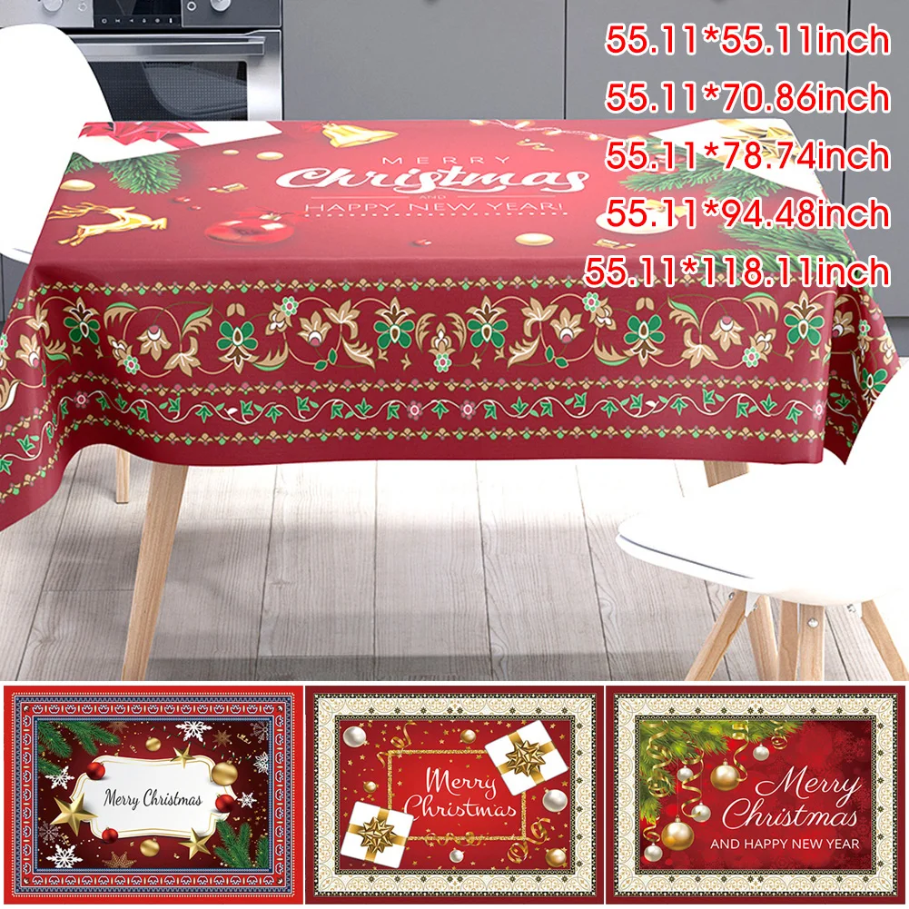 Christmas Tablecloth Rectangle Table Cloths for Home Banquet Party Holiday Kitchen Dining Room Tabletop Decoration 140X140-300CM
Christmas Tablecloth Rectangle Table Cloths for Home Banquet Party Holiday Kitchen Dining Room Tabletop Decoration 140X140-300CM