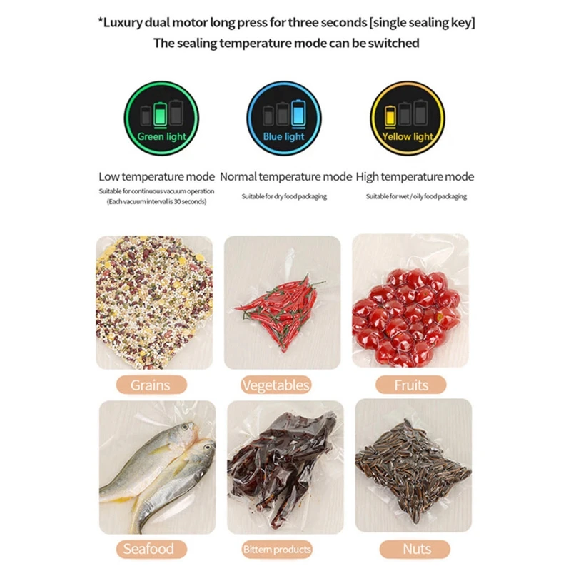 Hot Vacuum Food Packaging Commercial Food Saver Vacuum Sealer Seal a Meal Machine Foodsaver Sealing Kit EU Plug
Hot Vacuum Food Packaging Commercial Food Saver Vacuum Sealer Seal a Meal Machine Foodsaver Sealing Kit EU Plug