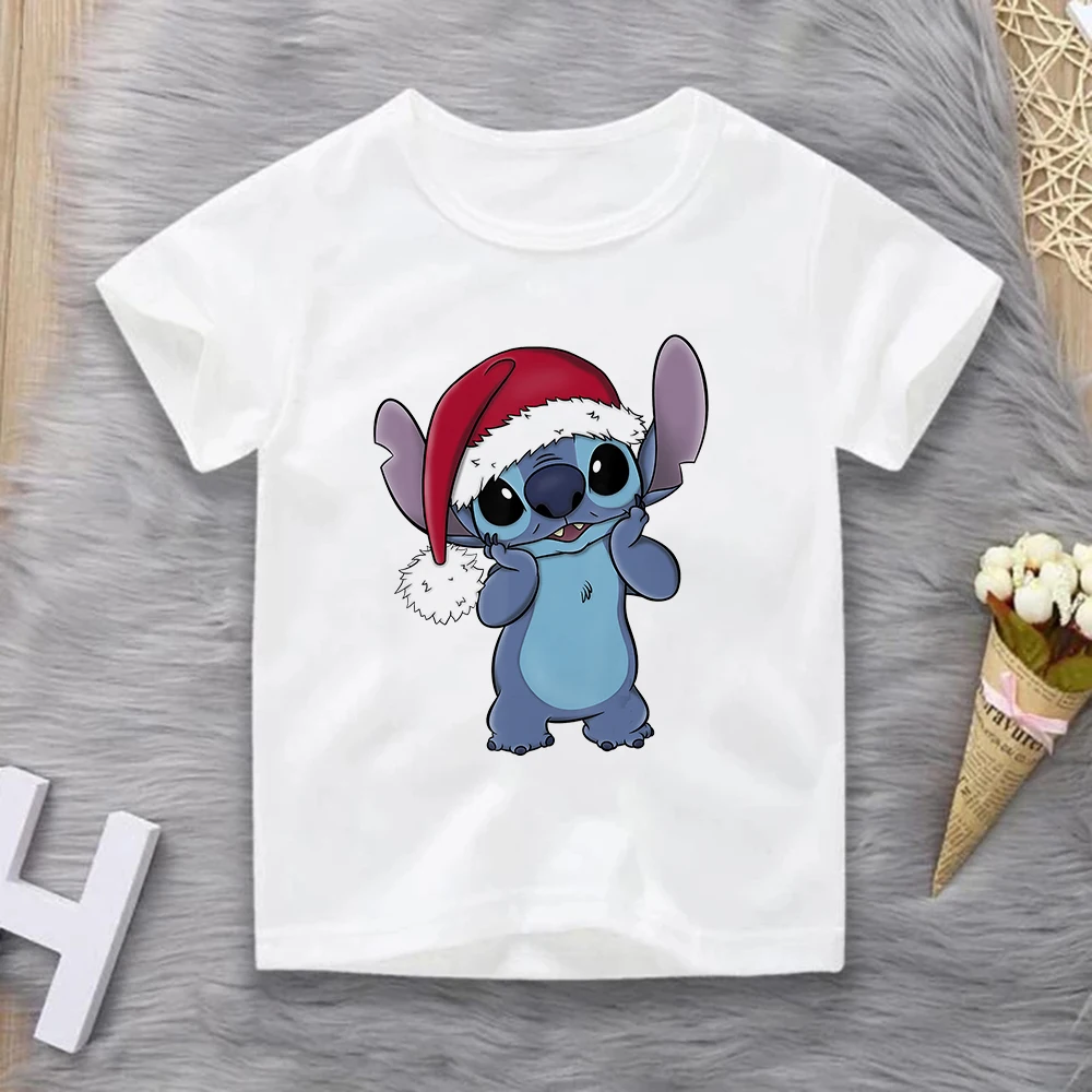 Christmas Stitch Kids Disney Clothes Cartoon Cute Print Baby Girl Boy Shirt Xmas Eve Home Casual Children T Shirt 3-8T Size
Christmas Stitch Kids Disney Clothes Cartoon Cute Print Baby Girl Boy Shirt Xmas Eve Home Casual Children T Shirt 3-8T Size