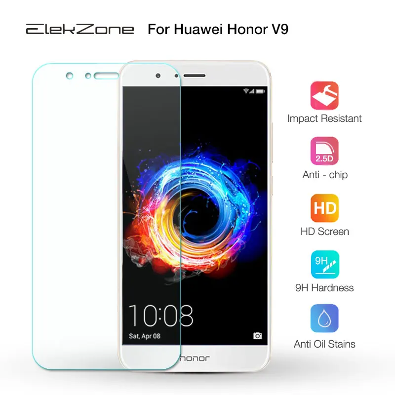 9H 0 3 мм толщина 2.5D Премиум Закаленное стекло пленка для huawei Honor V9 протектор экрана