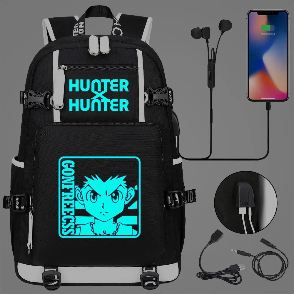 Anime Luminous Hunter X Hunter School Backpack Student Rucksack Travel Bag Large Waterproof Multifunction USB Charging Backpack
Anime Luminous Hunter X Hunter School Backpack Student Rucksack Travel Bag Large Waterproof Multifunction USB Charging Backpack
