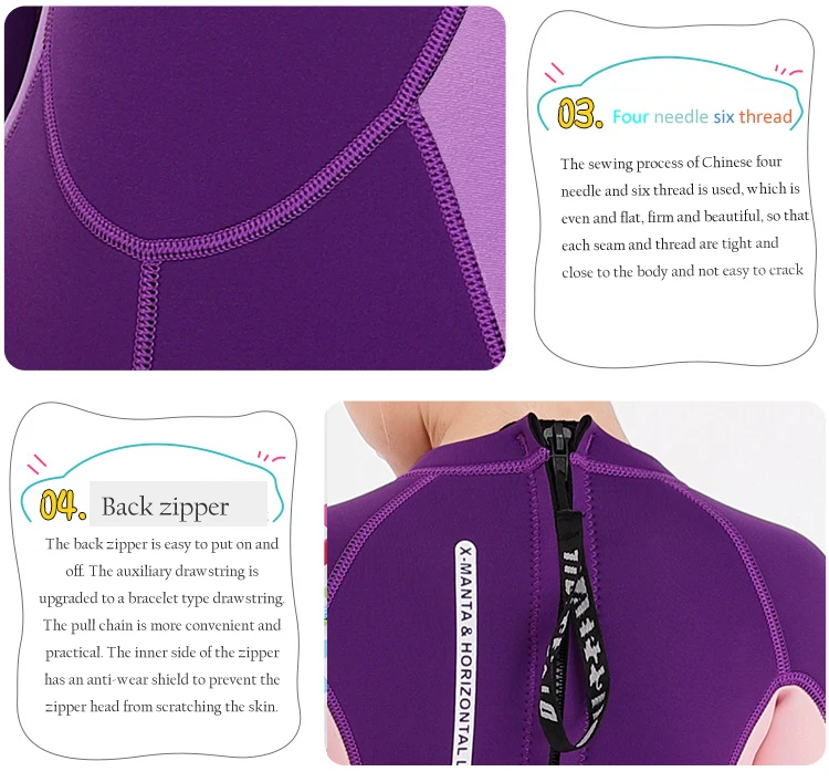 2.5mm children's swimsuit short sleeve diving suit women's one-piece middle school and university student's swimming suit
2.5mm children's swimsuit short sleeve diving suit women's one-piece middle school and university student's swimming suit