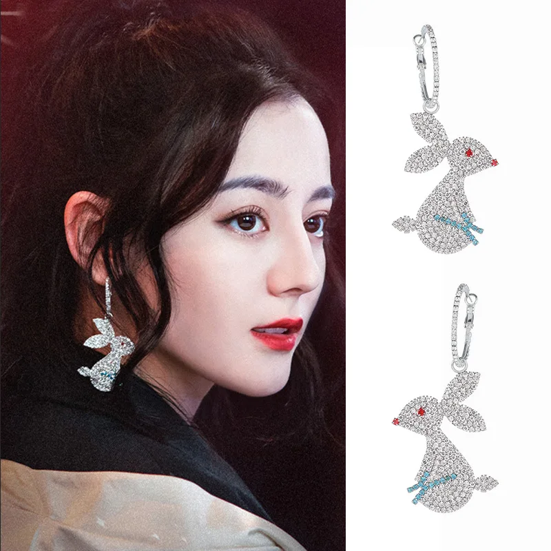 ZDMXJL Fashion Fully-jewelled Rabbit Women Earring Fine Cute Animal Eardrop Hoop Earrings For Women Girl Party Jewelry Gifts
ZDMXJL Fashion Fully-jewelled Rabbit Women Earring Fine Cute Animal Eardrop Hoop Earrings For Women Girl Party Jewelry Gifts